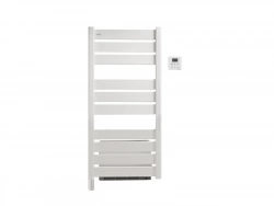 Sèche-serviettes électrique soufflant – MADRAS AIR – à inertie fluide – 500 + 1000 W – blanc