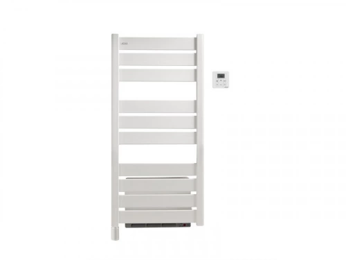 Sèche-serviettes électrique soufflant – MADRAS AIR – à inertie fluide – 500 + 1000 W – blanc