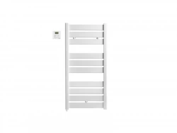 Sèche-serviettes électrique 500W, H.109.4 x l.51 cm Madras blanc