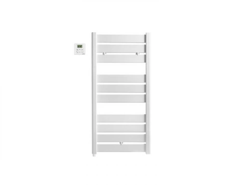 Sèche-serviettes électrique 500W, H.109.4 x l.51 cm Madras blanc