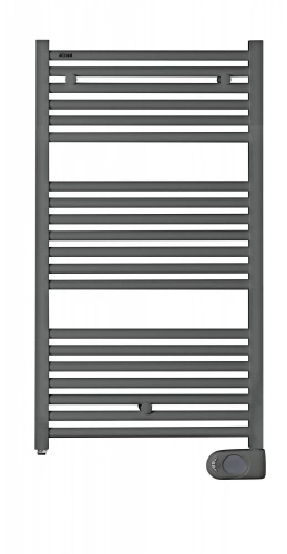 Sèche-serviettes électrique – Tweed gris anthracite – 500 W – 96,8 x 50 cm – Inertie fluide
