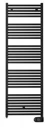 Sèche-serviettes électrique – Tweed noir – 750 W – 158,2 x 50 cm – Inertie fluide