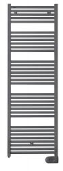 Sèche-serviettes électrique – Tweed gris anthracite – 750 W – 158,2 x 50 cm – Inertie fluide