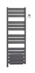 Sèche-serviettes électrique soufflant – Madras Air gris anthracite – 750 + 1000 W – 151,7 x 50 cm