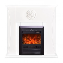 Cheminée électrique – Benedict & Cristina – 2000 W – Flamme LED – Blanc