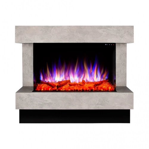 Cheminée électrique – Glow & Haiti 33 – 1500 W – Multicolore – Gris foncé