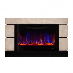 Cheminée électrique – Harmony & Adeli – 1500 W – Flamme multicolore – Bușteni & cristaux