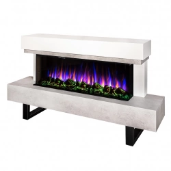 Cheminée électrique – Monro & Dalas – 1500 W – 30 flammes – Thermostat – Télécommande