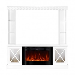 Cheminée électrique – Sorrento Plus & Adeli – 1500W – Blanc