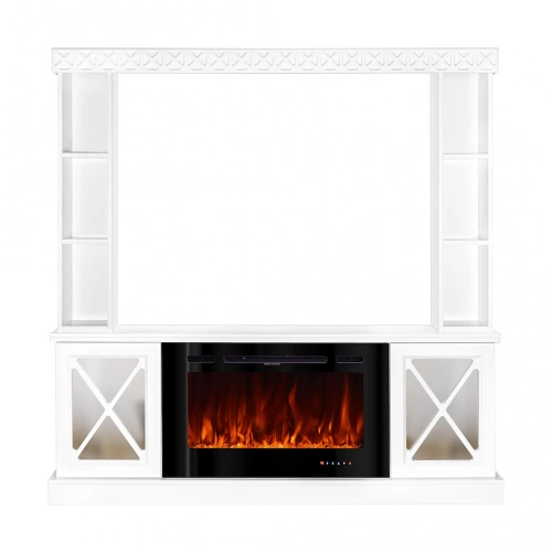 Cheminée électrique – Sorrento Plus & Adeli – 1500W – Blanc