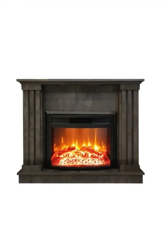 Cheminée électrique décorative – URBAN IRONY EF 4 – 1800W – télécommande - effet flame - gris foncé