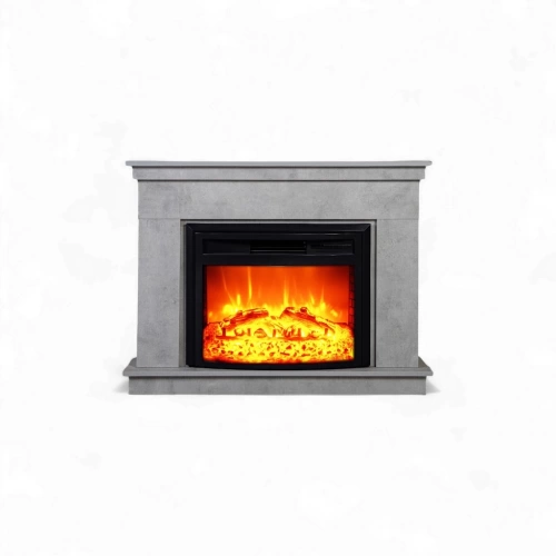 Cheminée électrique décorative – LEMBONGAN EF 4 – 1800W – télécommande - effet flame - gris