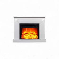 Cheminée électrique décorative – PENIDA EF 4 – 1800W – télécommande - effet flame - blanc
