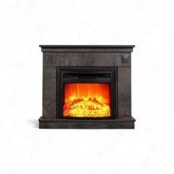 Cheminée électrique décorative – IRONY EF 4 – 1800W – télécommande - effet flame - foncé
