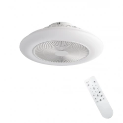 Ventilateur plafonnier 50,8 cm blanc - LED 36 W réglable avec télécommande