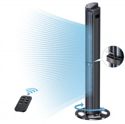 Ventilateur colonne 40 pouces noir - écran LED avec télécommande
