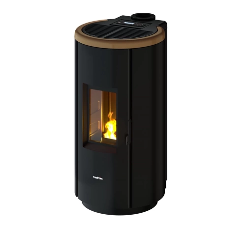 Poêle à granulés étanche Chrome 7 Dark-gold - 7 kW