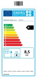 Poêle à granulés étanche Life 9 Bi-Flux  Dark-gold- 8,5 kW