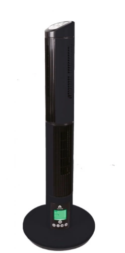 Ventilateur colonne Total 2 Noir - 25W - 2 turbines 500m3h - Noir