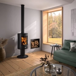 Poêle à bois longiligne - 388145ANTH
