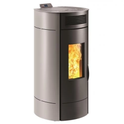 Poêle à granulés de bois Gris LODI 10 WiFi - 9,5 kW - Trémie 16,5 kg