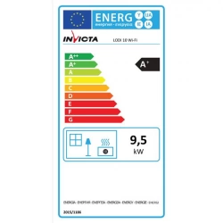 Poêle à granulés de bois Gris LODI 10 WiFi - 9,5 kW - Trémie 16,5 kg