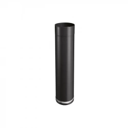 Rallonge télescopique pour raccordement isotip - 500 émail - 0.7MM - noir mat - Ø125