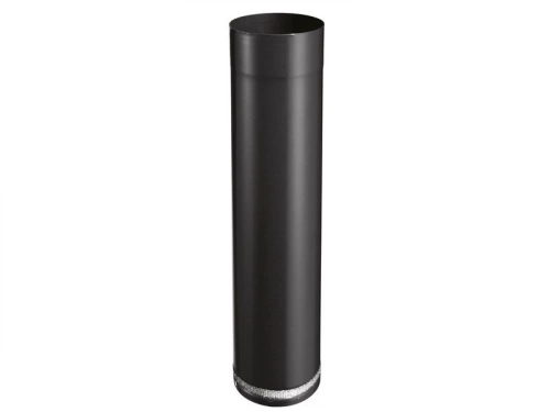 Rallonge télescopique pour raccordement isotip - 500 émail - 0.7MM - noir mat - Ø180
