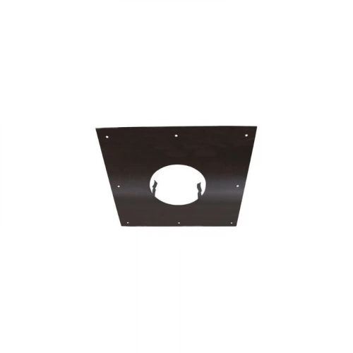 Plaque de propreté - 500x300MM - noire - pour conduit de diamètre 100MM