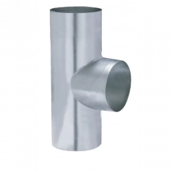 Coude en T galvanisé de 90° d'angle - diamètre 125 mm - Egal