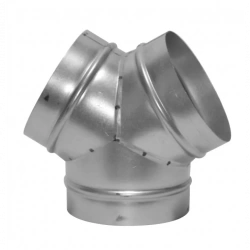 Culotte galvanisée en "Y" de dérivation - diamètre 150 mm
