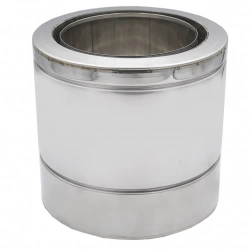 Adaptateur bas conduit flexible isolé vers conduit DP Pellets Ø100