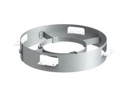 Bride de sécurité pour conduit flexible isolé Ø100 mm - inox galvanisé