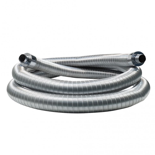 Conduit flexible isolé  – 10 m  - Ø100/166 mm - Inox 316L – isolant laine - extérieur aluminium