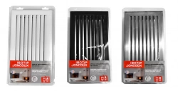 Grille d’air chaud à lamelles blanche – 345 x 195 mm