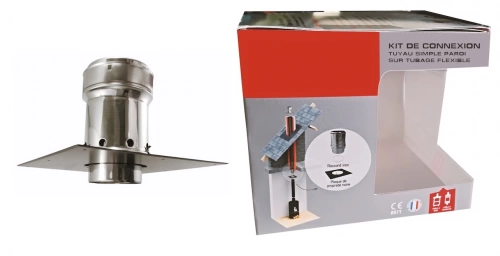 Kit RPT Ø180 + plaque de propreté 400x400 mm noire