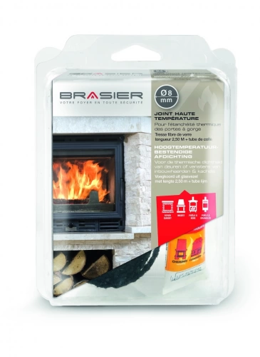 Kit joint d’étanchéité haute température plat 15 mm + colle