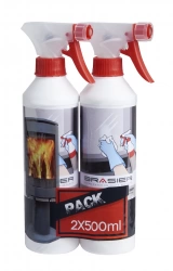 Nettoyant vitre d’insert – Lot de 2 x 500 ml
