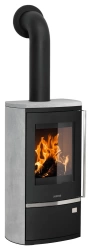 Poêle à bois Reno R Acier Noir - Pierre Ollaire - 6 kW