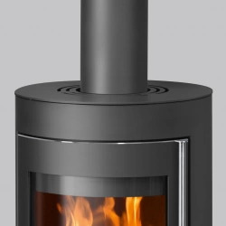 Poêle à bois Mino Trios 2.0 - 5 kW - acier noir - dessus acier noir