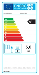 Poêle à bois Island 5 2.0 Acier Noir - Pierre Ollaire - 5 kW