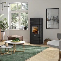 Poêle à bois Tova (W+) Acier Noir - 6 kW