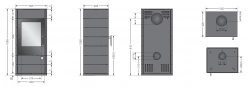 Poêle à bois Tova (W+) Acier Noir - 6 kW