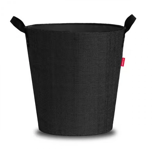 Panier à bûches et à granulés - Dama rond - noir