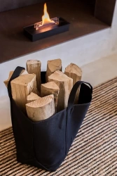 Sac à bûches - Belhara - noir