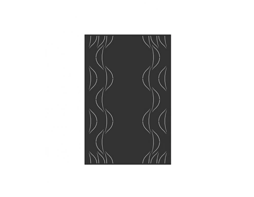 Plaque murale - Eole noire - L.80xH.120 cm - Origine France