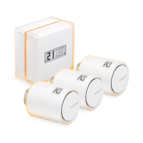 Pack Thermostat + 3 Têtes Thermostatiques Connectés et Intelligents NETATMO