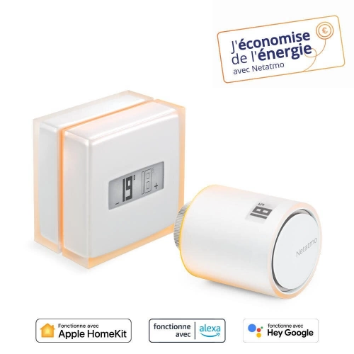 Thermostat connecté chaudière filaire ou sans fil NETATMO