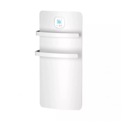 Radiateur sèche-serviettes - ANURI - Rx aluminium et soufflerie - 1200W - 36,6x74,1x17,4 cm - programmable - détection fenêtre - blanc