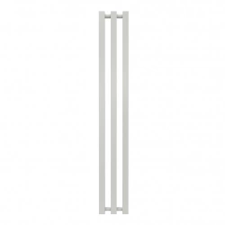 Radiateur à eau chaude mural – Kolona SP 35 blanc - 1200 x 175 mm – 3 tubes – 259 W – Fixations incluses